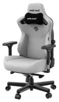 Кресло игровое ANDASEAT Anda Seat Kaiser 3, цвет серый, размер XL (180кг), материал ткань (модель AD12)