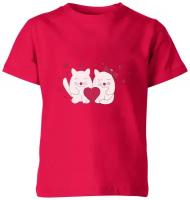 Детская футболка «Влюбленные котики»