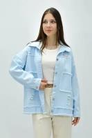 Куртка женская джинсовая 1001, голубая, размер L (46-48 RU)