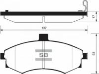 Колодки тормозные передние, SP1152 Sangsin Brake SP-1152