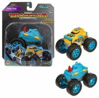 Внедорожник 1 TOY Transcar Double 2 в 1: Рино-трак Т21864, 8 см, голубой/желтый