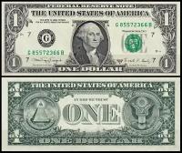 США 1 доллар 1988A (UNC Pick 480b) Federal Reserve Note