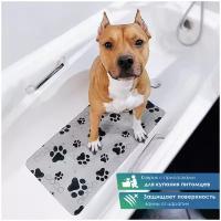 Коврик для животных для ванной с присосками 43х90 см подстилка для купания собак и мытья кошек