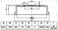 Барабан тормозной Blitz BT0127