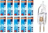 Лампа Галогенная OSRAM Капсула G4 20W 12V Капсула 300Лм 2800К Германия, уп. 10шт