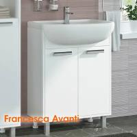 Тумба с раковиной Francesca Avanti Eco 60 белый (2 дв. ум. Уют 60)