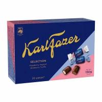 Karl Fazer Selection Конфеты шоколадные ассорти (малиновый йогурт и черничный трюфель), 150 г (Из Финляндии)