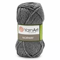 Пряжа для вязания YarnArt 'Norway' 100гр 105м (100% акрил) (29 серый), 5 мотков