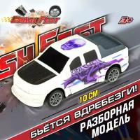 Машинка 1TOY CrashFest Graffity 2в1инерционная, разборная, 10 см