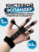 Эспандер для пальцев рук кистевой 9,5 кг чёрный
