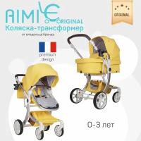 Детская коляска трансформер 2 в 1 Aimile Original New Pearl (Попкорн)
