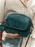 Женская сумка Beibaobao кросс-боди из экокожи премиум класса, бирюза