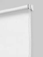 Рулонная штора Hermosa 80x160 см, блэкаут 50 %, белый с блеском