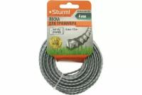 Леска для триммера Sturm! 4mm x 15m GT3535-4.0-S-15