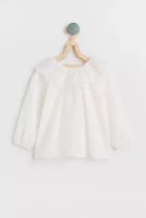 Блуза H&M для девочек, цвет Белый; размер 98