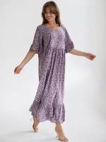 Платье Текстильный Край, размер 54, лиловый, фиолетовый