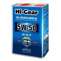 Моторное масло Hi-Gear 5W50 SM/CF, 4л HG0554