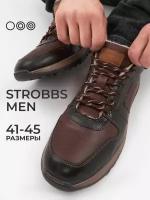 Ботинки STROBBS, размер 43, коричневый