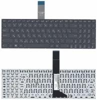 Клавиатура для ноутбука Asus K750J, русская, черная, плоский Enter