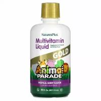 тропическая ягода NaturesPlus Children's Animal Parade Gold Multivitamin Liquid 887.10 мл (NaturesPlus)