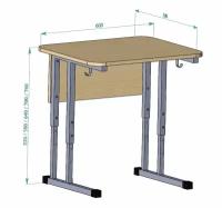 Школьная парта одноместная 