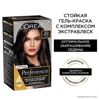 L'Oreal Paris Preference стойкая краска для волос, 3 Бразилия, 174 мл