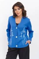 Пиджак Текстильная Мануфактура, размер 48, синий