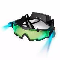 Детские очки ночного видения, регулируемые очки ночного видения Spy Gear с откидывающейся подсветкой