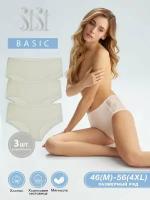 Трусы женские Б_SISI SI5509 Slip (maxi) Avorio 50/XL комплект 3шт