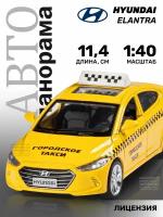 Машинка металлическая инерционная ТМ Автопанорама, HYUNDAI ELANTRA, М1:40, желтый, JB1251467