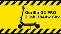 Мощный полноприводный электросамокат Gorilla G2 PRO 21ah 3840w 60v