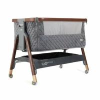 Колыбель Tutti Bambini CoZee Luxe Walnut/Slate с колесами