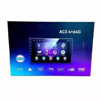 Авто магнитола android AC3 2din 4+64 Gb, экран 9' дюймов, Wi-Fi