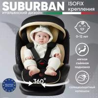 Автокресло поворотное группа 0123 (0-36) Sweet Baby Suburban 360 Isofix Brown