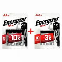 Батарейки Energizer MAX AAA (Мизинчиковые 4 шт.) + AA (Пальчиковые 4 шт.)