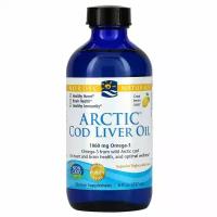 Nordic Naturals, масло печени арктической трески, со вкусом лимона, 237 мл (8 жидк. унций)