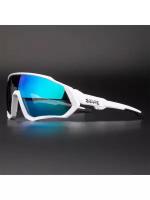 Солнцезащитные очки Kapvoe Очки спортивные унисекс для лыж, велосипеда, туризма очки/KE9408-07, белый, синий