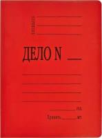 Attache Папка-скоросшиватель Дело A4, картон 360 г/м2, до 200 листов, красный