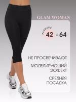 Бриджи Glam, размер 52/54, черный