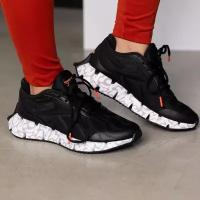 Кроссовки женские Reebok Zig Dynamica 3 core black/cold grey 7/white, черный 8,5 US