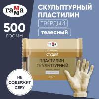 Пластилин ГАММА Студия твердый телесный 500 г (2.80.Е050.001) 1 цв