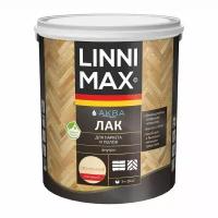 Лак акриловый для паркета и полов Linnimax Аква (0,9л) глянцевый