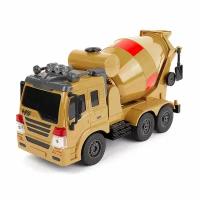 Машинка на радиоуправлении бетономешалка HIPER CONCRETE MIXER, пульт д/у, время работы до 40 минут, бежевый