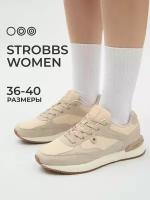 Кроссовки STROBBS, размер 39, горчичный