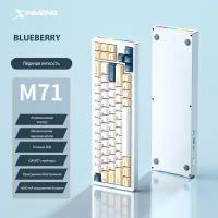 Клавиатура игровая Xinmeng M71 Blueberry RGB (RUS), беспроводная, 71 кнопок