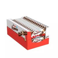 Вафли Kinder Bueno, покрытые молочным шоколадом, c молочно-ореховой начинкой