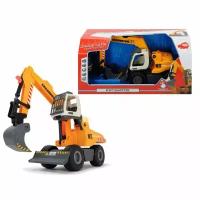 Экскаватор Dickie Toys 3726001, 35 см, желтый/серый/белый