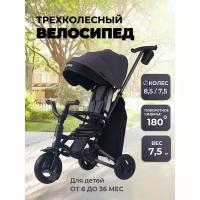 Велосипед-коляска Qplay NOVA+ LIMITED EDITION_2.0 BLACK (графитовый) s700-13_black