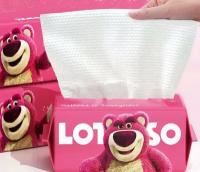 Косметические одноразовые полотенца для рук и лица хлопковые Lotso