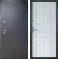 Дверь входная металлическая с терморазрывом Сибирь 3К Сандал белый Paputin's Doors 960 х 2050 мм Левая
